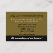 Carte De Visite Blossom Bliss Professional (Dos)