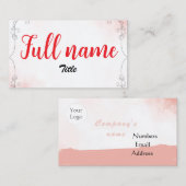 Carte De Visite Blossom business card (Devant / Derrière)