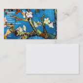 Carte De Visite Blossoming Almond Tree Van Gogh Fine Art (Devant / Derrière)