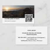 Carte De Visite Blouberg Beach Sunset Stacked Rocks (Devant / Derrière)