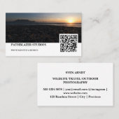 Carte De Visite Blouberg Beach Table Mountain Sunset (Devant / Derrière)