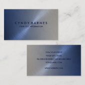 Carte de visite Blue and Gray Sheen (Devant / Derrière)