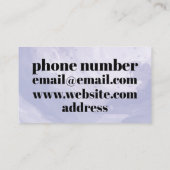 Carte De Visite Blue And White Business Card With Qr Code (Dos)