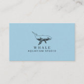 Carte De Visite Blue Aquarium Whale (Devant)