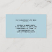 Carte De Visite Blue Baby Gold Crown (Dos)