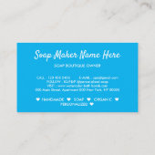 Carte De Visite Blue Bath Bomb Spa Natural Soap (Dos)
