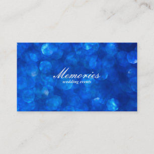 Carte De Visite Blue Bokeh