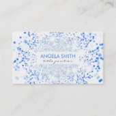 Carte De Visite Blue Bokeh (Devant)