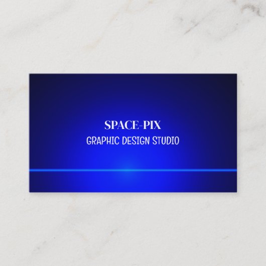 Carte De Visite Blue Bokeh Guilloché Design, Graphiste (Devant)