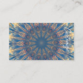 Carte De Visite Blue Chakra Kaleidoscope Thunder_Cove (Dos)