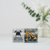 Carte De Visite Blue Collar | Heavy Machinery | Construction (Debout devant)