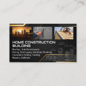 Carte De Visite Blue Collar Workers | General Contractor (Devant)