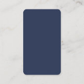 Carte De Visite Blue Connect with Us Social Media QR Code Logo (Dos)