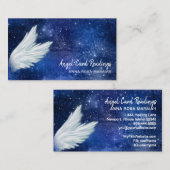 Carte De Visite *~* Blue Cosmos Stars Galaxy Angel Wing Universe (Devant / Derrière)