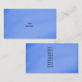 Carte De Visite Blue Customizable (Devant / Derrière)