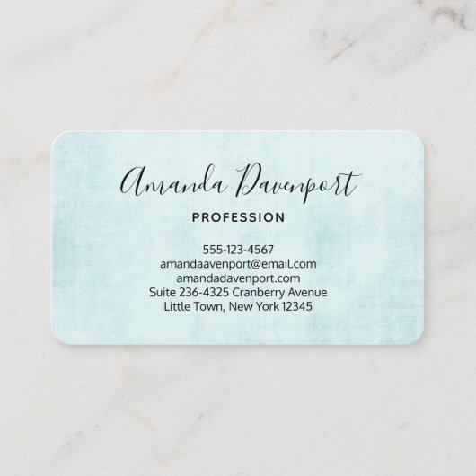 Carte De Visite Blue Dreamcatcher Design Boho élégant (Dos)