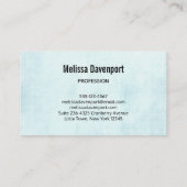 Carte De Visite Blue Dreamcatcher Style Boho élégant (Dos)