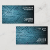 Carte De Visite Blue Electric Pool 010 (Devant / Derrière)