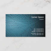 Carte De Visite Blue Electric Pool 010 (Dos)