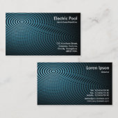 Carte De Visite Blue Electric Pool 04 (Devant / Derrière)