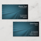 Carte De Visite Blue Electric Pool 05 (Devant / Derrière)