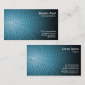 Carte De Visite Blue Electric Pool 08 (Devant / Derrière)
