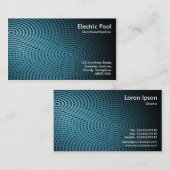 Carte De Visite Blue Electric Pool 09 (Devant / Derrière)