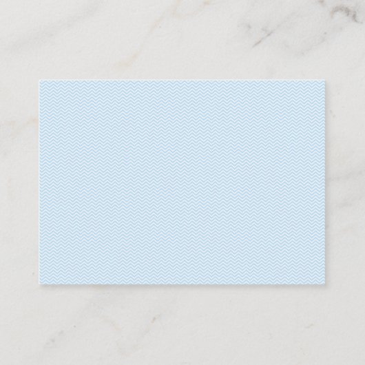 Carte De Visite Blue Elephant Baby shower Candy Guesser Jeu (Dos)