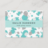 Carte De Visite Blue Elephants, Centre de jeux pour enfants, Centr (Devant)