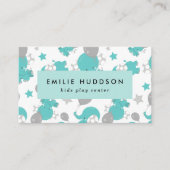 Carte De Visite Blue Elephants, Centre de jeux pour enfants, Centr (Devant)