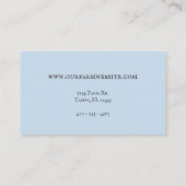 Carte De Visite Blue En vichy Country Farm Shabby Chic (Dos)