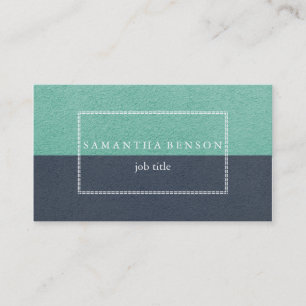 Carte De Visite Blue et Turquoise Modern Professional