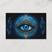 Carte De Visite Blue Eye Mandala Clairvoyant Psychique (Dos)