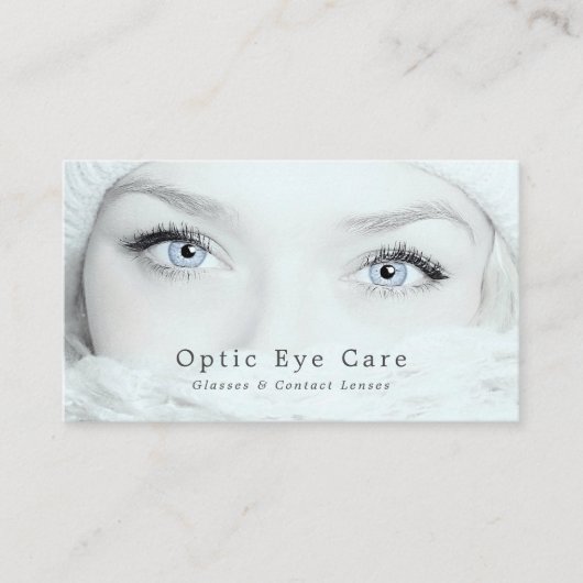 Carte De Visite Blue Eyes, Opticien, Praticien technique (Devant)