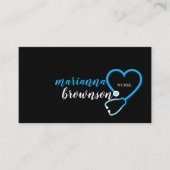 Carte De Visite Blue First Aid Nurse and Doctor Design (Devant)