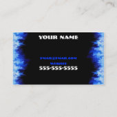 carte de visite blue flame (Dos)