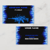carte de visite blue flame (Devant / Derrière)