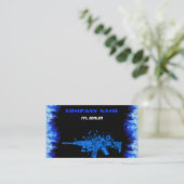 carte de visite blue flame (Debout devant)