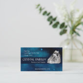 Carte De Visite Blue Galaxy Healing Quartz Energy (Debout devant)
