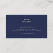 Carte De Visite Blue Ginger Jars Poterie Elégante Concepteur d'int (Dos)