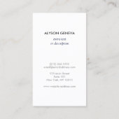 Carte De Visite Blue Ginger Jars Poterie Elégante Concepteur d'int (Dos)