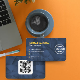 Carte De Visite Blue Gold Diamonds PDG & Fondateur