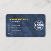 Carte De Visite Blue Gold Diamonds PDG & Fondateur (Devant)