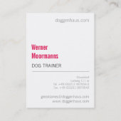 Carte De Visite Blue Great Dane (Dos)