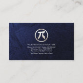 Carte De Visite Blue Grunge "I Teach Physics" Tableau périodique T (Dos)