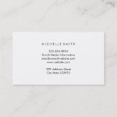 Carte De Visite Blue Grunge tendance (Dos)