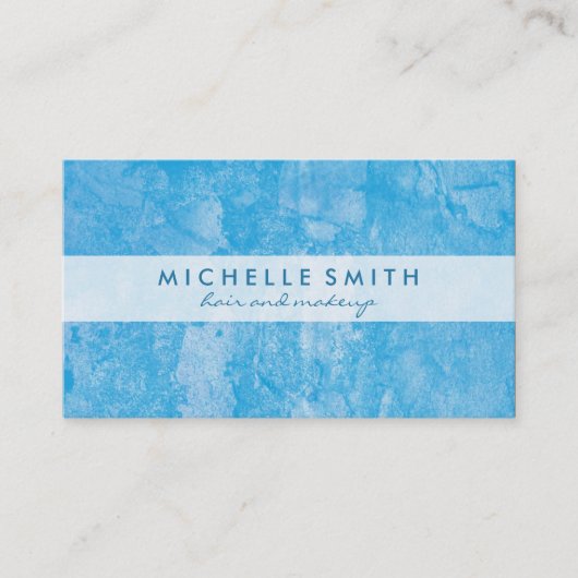 Carte De Visite Blue Grunge tendance (Devant)
