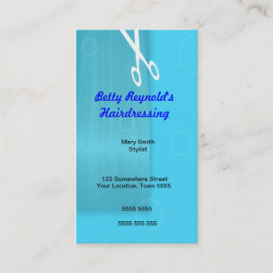 Carte de visite Blue Haidressing