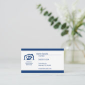 Carte De Visite Blue Handyman Réparation (Debout devant)