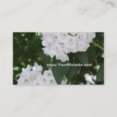 Carte De Visite Blue Iris à deux côtés et Mountain Laurel (Dos)